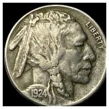 1924-S Buffalo Nickel NEARLY UNCIRCULATED