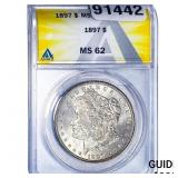 1897 Morgan Silver Dollar ANACS MS62