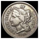 1865 Nickel Three-Cent Piece CLOSELY UNCIRCULATED