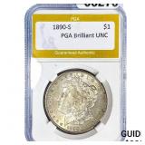 1890-S Morgan Silver Dollar PGA Brilliant UNC68