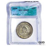 1936 Norfolk Half Dollar ICG MS64