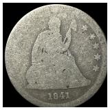 1841-O Silver Seated Liberty Quarter NICELY CIRCUL