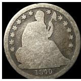 1840-O Silver Seated Liberty Dime NICELY CIRCULATE