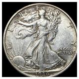 1936 Silver Half Dollar Walking Liberty CLOSELY UN