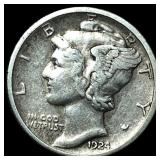 1924-S Silver Mercury Dime CLOSELY  UNCIRCULATED