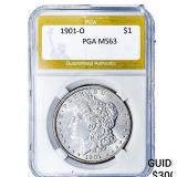 1901-O Morgan Silver Dollar PGA MS63