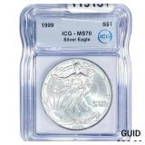 1999 Silver Eagle ICG MS70