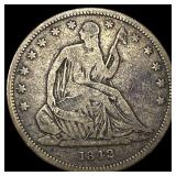 1842 Silver Half Dollar LIGHTLY CIRCULATED