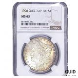 1900 -O/CC Morgan Silver Dollar NGC MS63