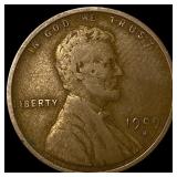1909-S Lincoln Wheat Cent LIGHTLY CIRCULATED