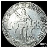1935 Belgium Silver 50 Franc