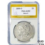 1899-O Morgan Silver Dollar PGA AU50 Micro O