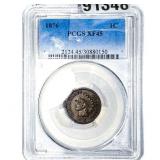 1876 Indian Head Cent PCGS XF45