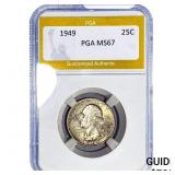 1949 Washington Silver Quarter PGA MS67
