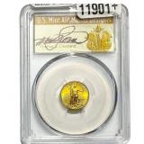 2017 1/10oz Gold American Eagle $5 PCGS MS70