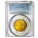 1898 $10 Gold Eagle PCGS MS62