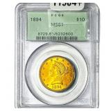 1894 $10 Gold Eagle PCGS MS61