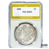 1889 Morgan Silver Dollar PGA MS64