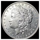 1901 Morgan Silver Dollar CLOSELY UNCIRCULATED