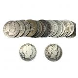 [20 Coins] 1894-1915 Barber Half Dollar
