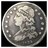 1834 Capped Bust Quarter LIGHTLY CIRCULATED
