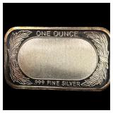 1 oz .999 Fine Silver Bar - Confederate Flag Desig
