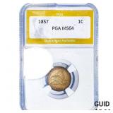 1857 Flying Eagle Cent PGA MS64