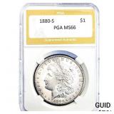 1880-S Morgan Silver Dollar PGA MS66