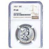 1957 Franklin Half Dollar NGC PF68