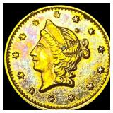 1853 California Gold 1/2 Dollar Token HIGH GRADE