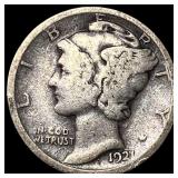1927-S Silver Mercury Dime NICELY CIRCULATED