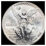1985 Mexico 1 Onza Silver Libertad SUPERB GEM BU