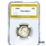 1960 Washington Silver Quarter PGA MS67+
