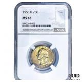 1956-D Washington Silver Quarter NGC MS66