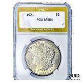 1921 Morgan Silver Dollar PGA MS64