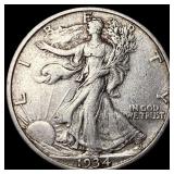 1934-S Silver Walking Liberty Half Dollar CLOSELY