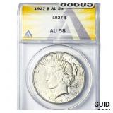 1927 Silver Peace Dollar ANACS AU58