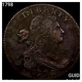 1798 Draped Bust Large Cent NEARLY UNCIRCULATED