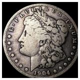 1904-S Silver Morgan Dollar LIGHTLY CIRCULATED