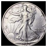 1939-S Silver Walking Liberty Half Dollar CLOSELY