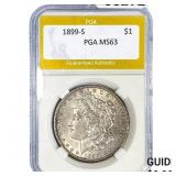 1899-S Morgan Silver Dollar PGA MS63