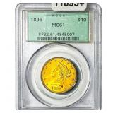 1895 $10 Gold Eagle PCGS MS61