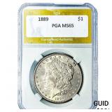 1889 Morgan Silver Dollar PGA MS65