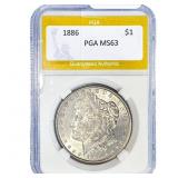 1886 Morgan Silver Dollar PGA MS63