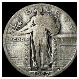 1927-D Silver Standing Liberty Quarter NICELY CIRC