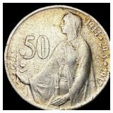 1947 Czechoslovakia Silver 50 Korun