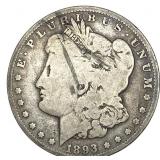 1893-O Morgan Silver Dollar