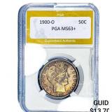 1900-O Barber Half Dollar PGA MS63+