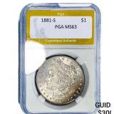 1881-S Morgan Silver Dollar PGA MS63