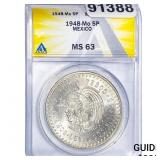1948 Mo 5P Mexico Pesos ANACS MS63